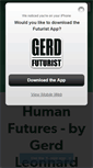 Mobile Screenshot of humanfuturist.com