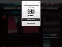 Tablet Screenshot of humanfuturist.com